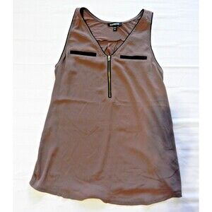 Express Blouse Tank Top Sleeveless Plum Mauve Pink Color Size Small Petite